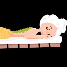 Illustration of a relaxing massage treatment