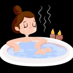 Illustration of a spa jacuzzi bath