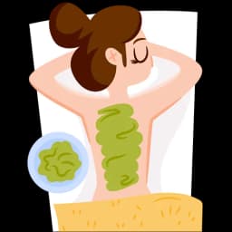 Illustration of a salon styling appointment