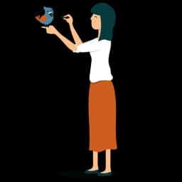 Illustration of a small pet being cared for